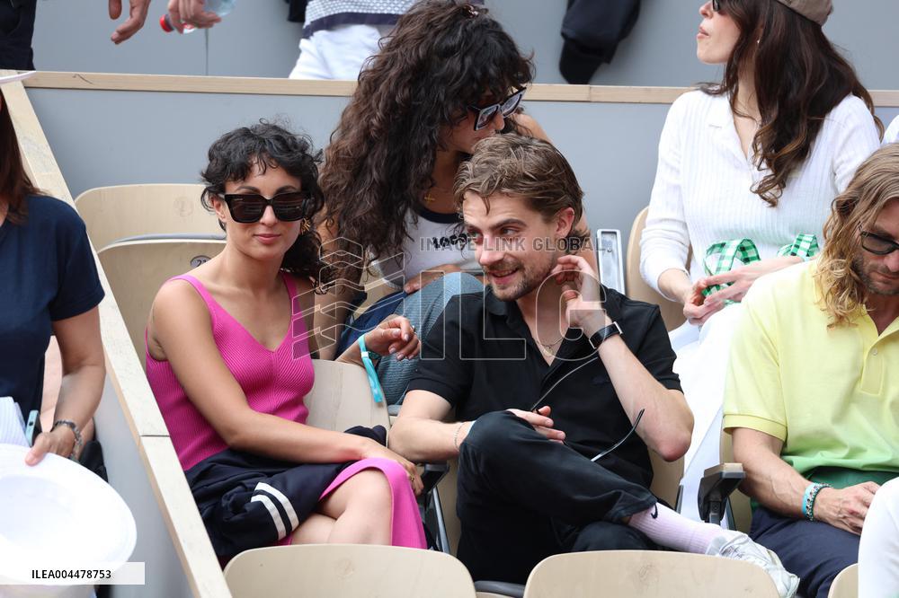 2025 French Open - Celebrities In Stands Day 7 NB