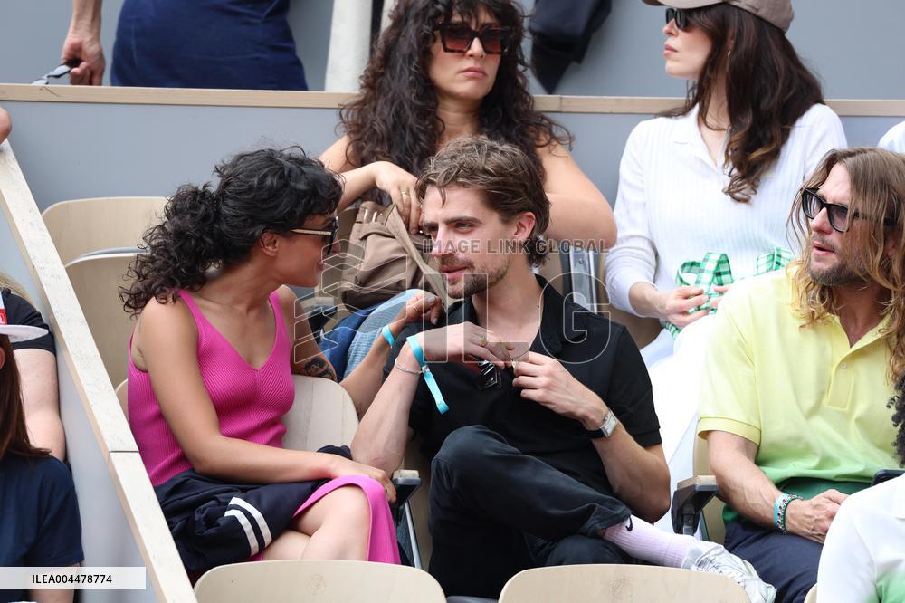 2025 French Open - Celebrities In Stands Day 7 NB
