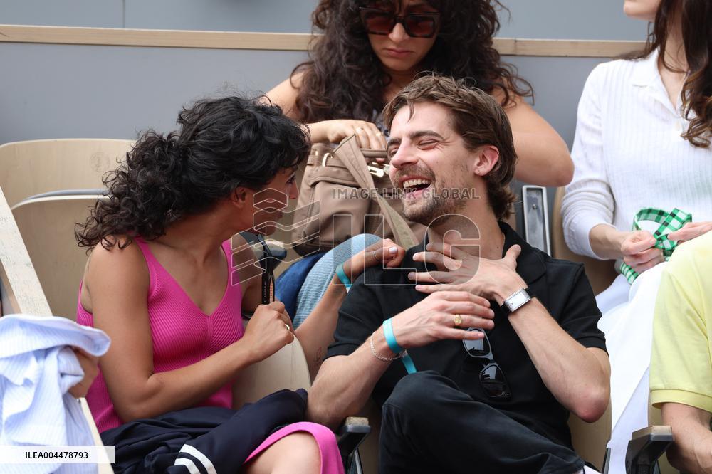 2025 French Open - Celebrities In Stands Day 7 NB