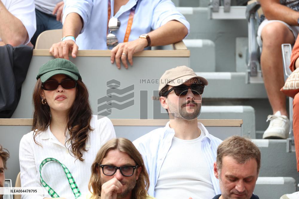 2025 French Open - Celebrities In Stands Day 7 NB