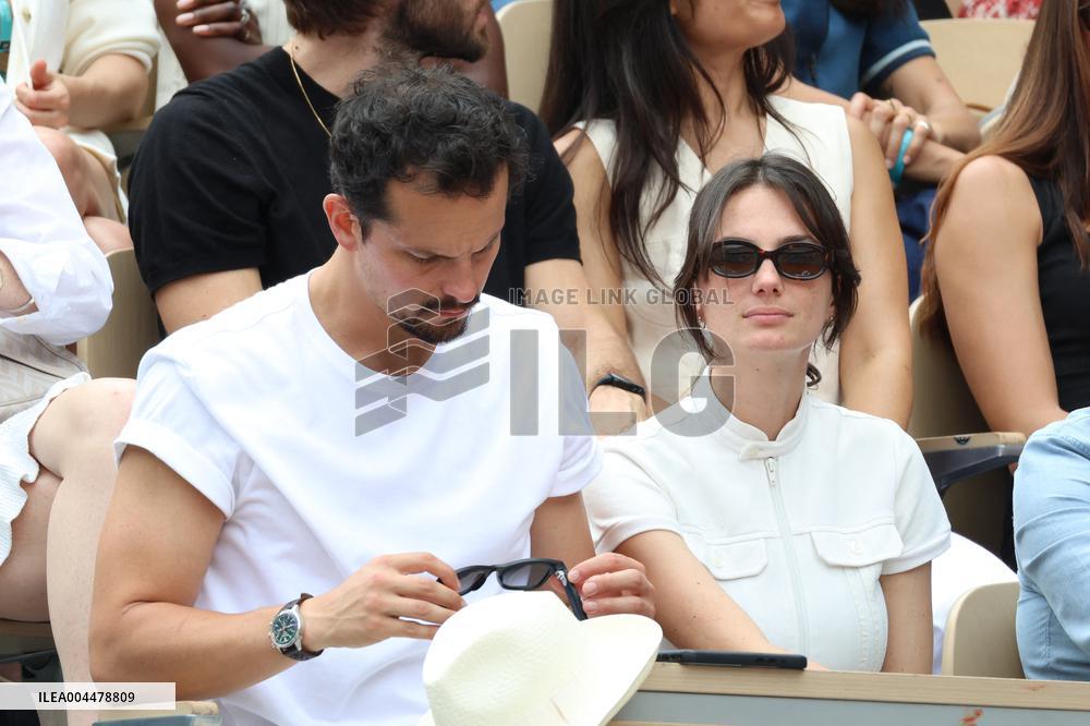 2025 French Open - Celebrities In Stands Day 7 NB