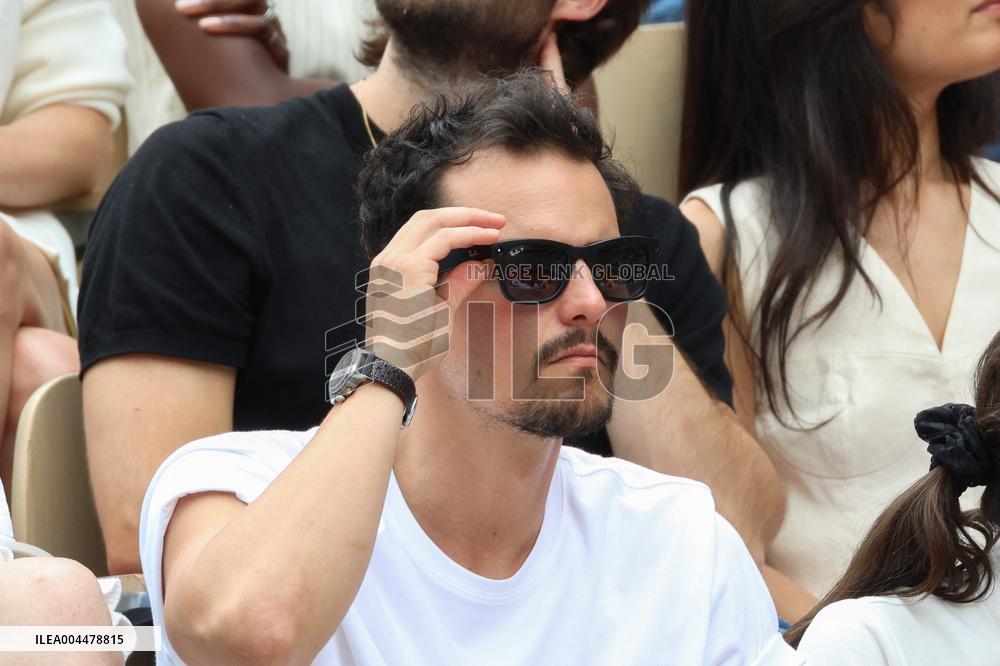 2025 French Open - Celebrities In Stands Day 7 NB