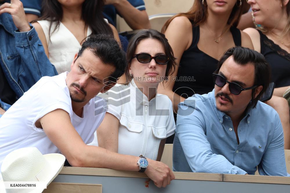 2025 French Open - Celebrities In Stands Day 7 NB