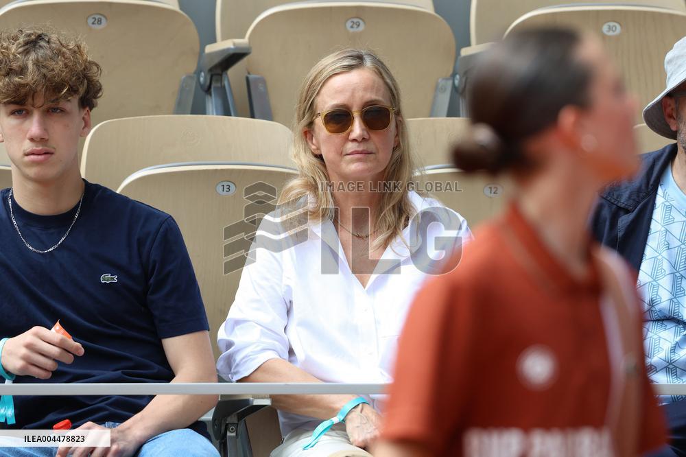 2025 French Open - Celebrities In Stands Day 7 NB