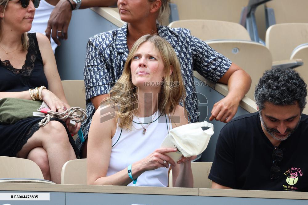 2025 French Open - Celebrities In Stands Day 7 NB