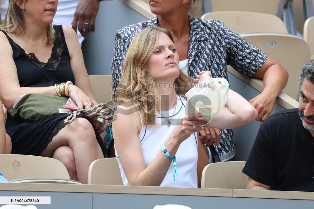 2025 French Open - Celebrities In Stands Day 7 NB