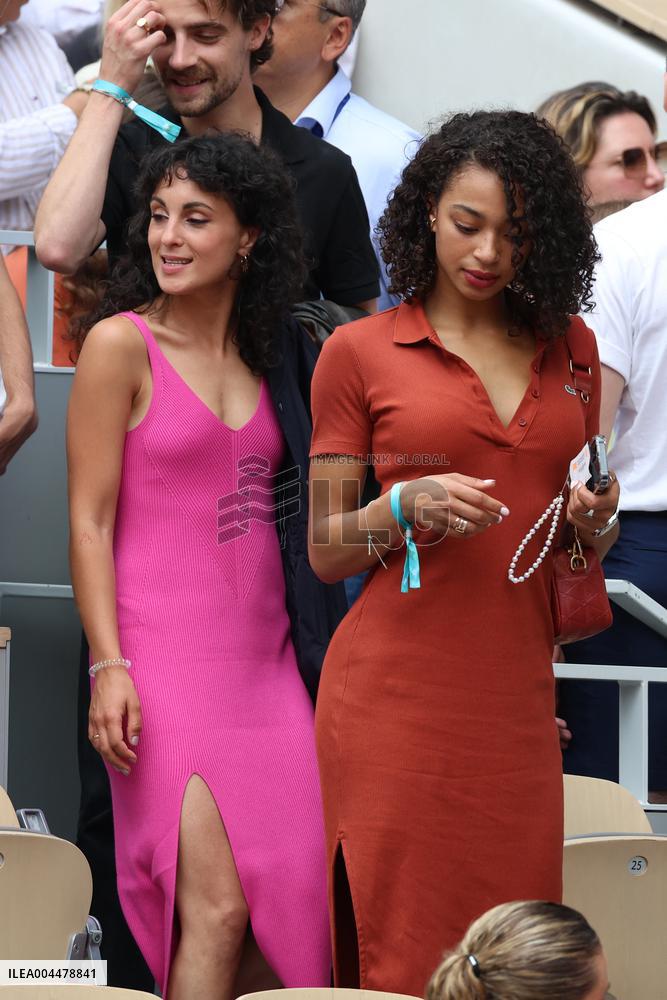 2025 French Open - Celebrities In Stands Day 7 NB