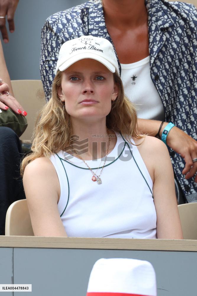 2025 French Open - Celebrities In Stands Day 7 NB