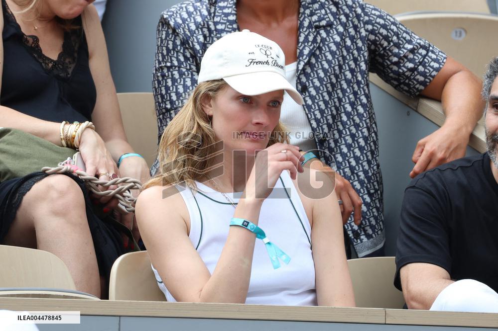 2025 French Open - Celebrities In Stands Day 7 NB