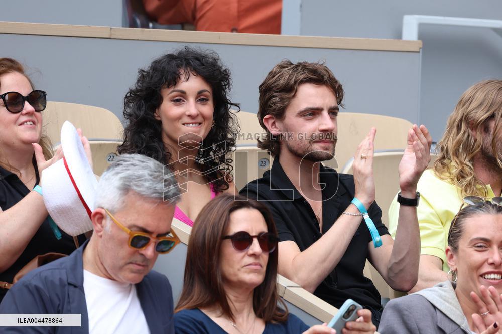 2025 French Open - Celebrities In Stands Day 7 NB