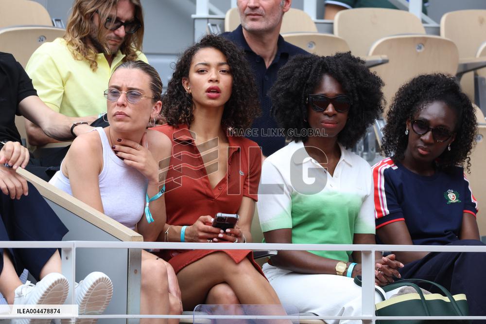 2025 French Open - Celebrities In Stands Day 7 NB