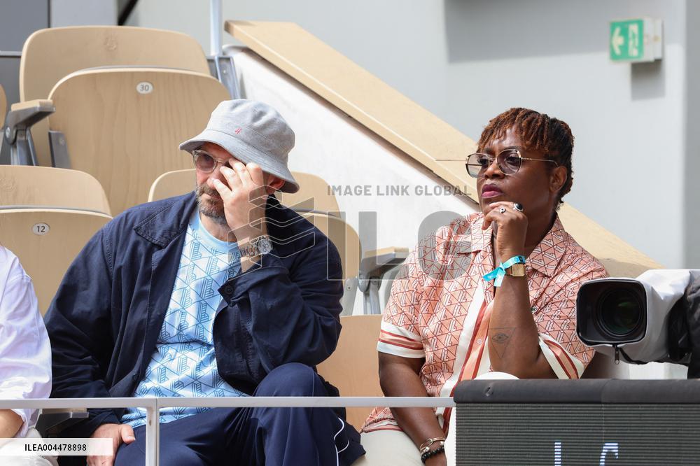 2025 French Open - Celebrities In Stands Day 7 NB