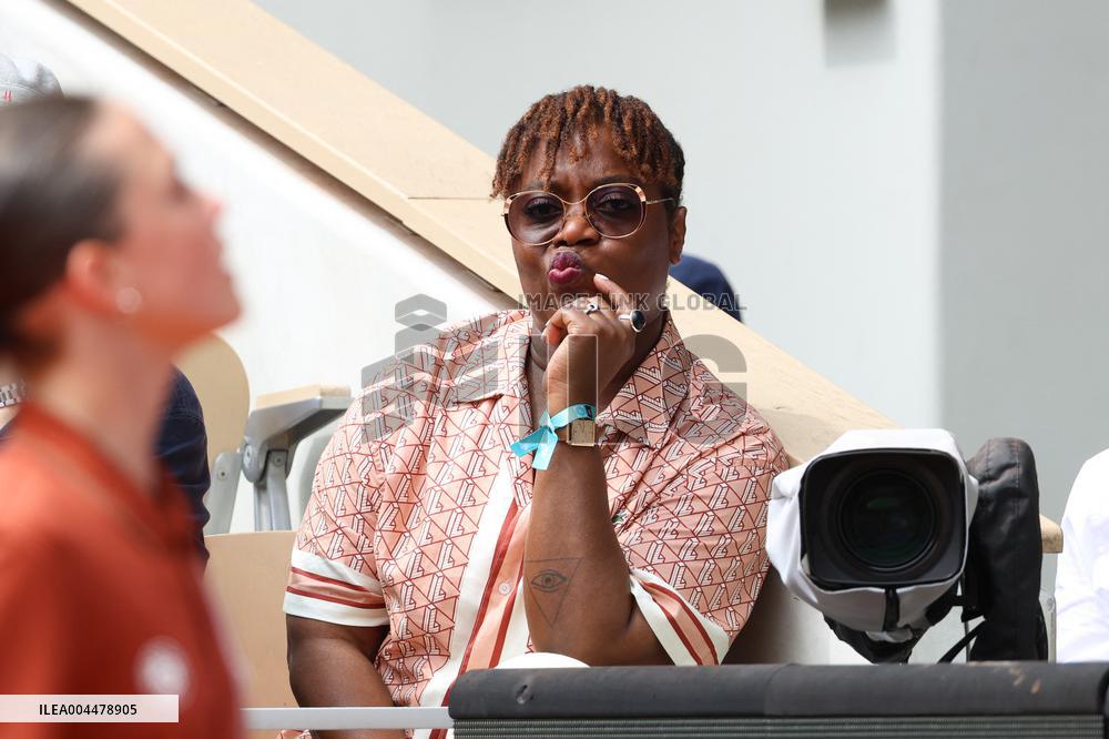 2025 French Open - Celebrities In Stands Day 7 NB