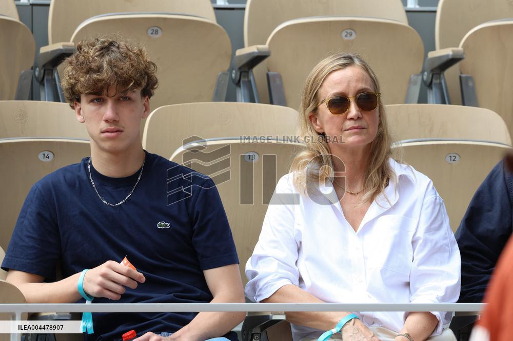 2025 French Open - Celebrities In Stands Day 7 NB
