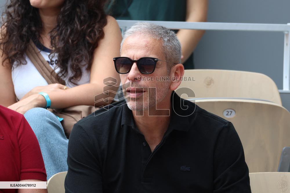 2025 French Open - Celebrities In Stands Day 7 NB