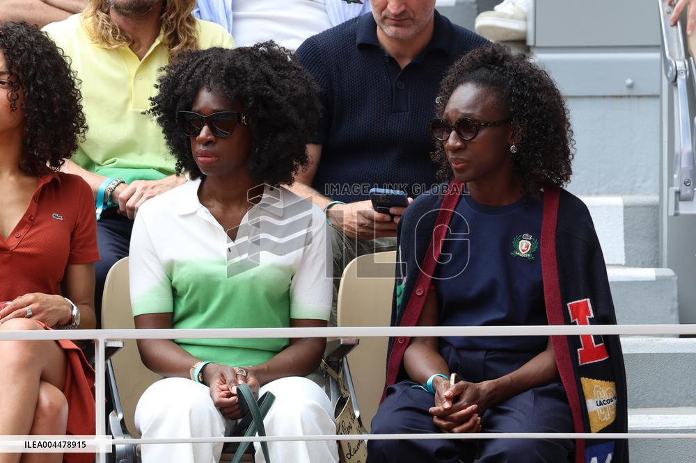 2025 French Open - Celebrities In Stands Day 7 NB