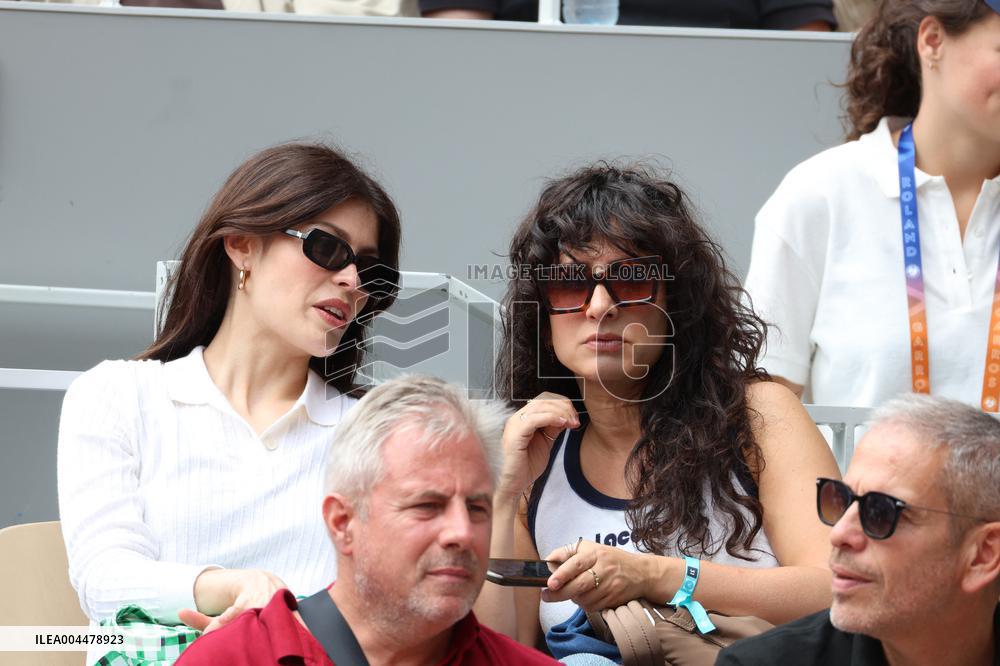 2025 French Open - Celebrities In Stands Day 7 NB