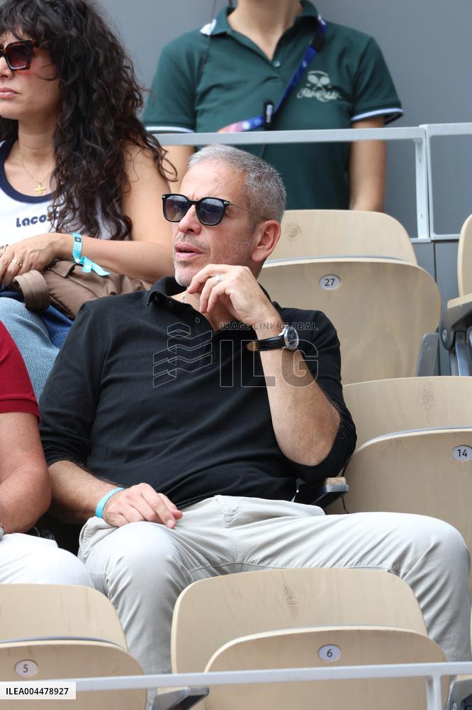 2025 French Open - Celebrities In Stands Day 7 NB