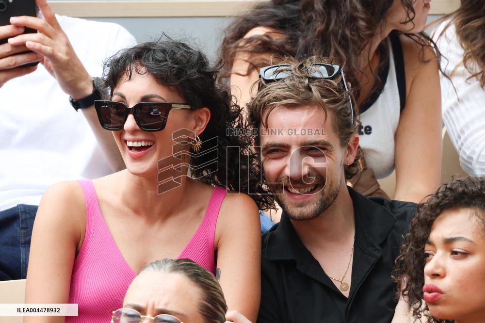 2025 French Open - Celebrities In Stands Day 7 NB