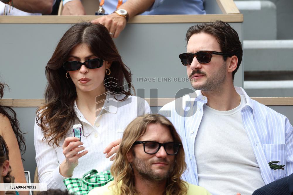 2025 French Open - Celebrities In Stands Day 7 NB