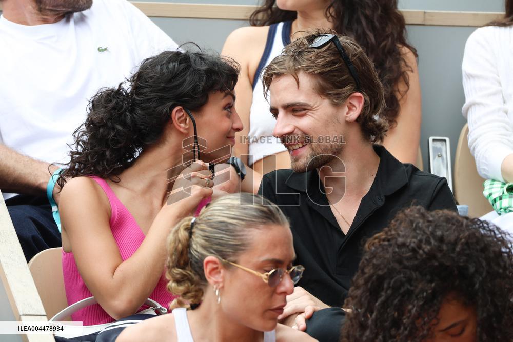 2025 French Open - Celebrities In Stands Day 7 NB