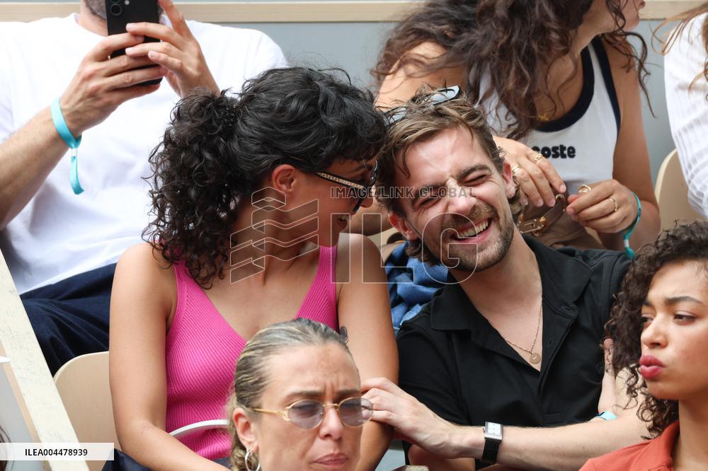 2025 French Open - Celebrities In Stands Day 7 NB