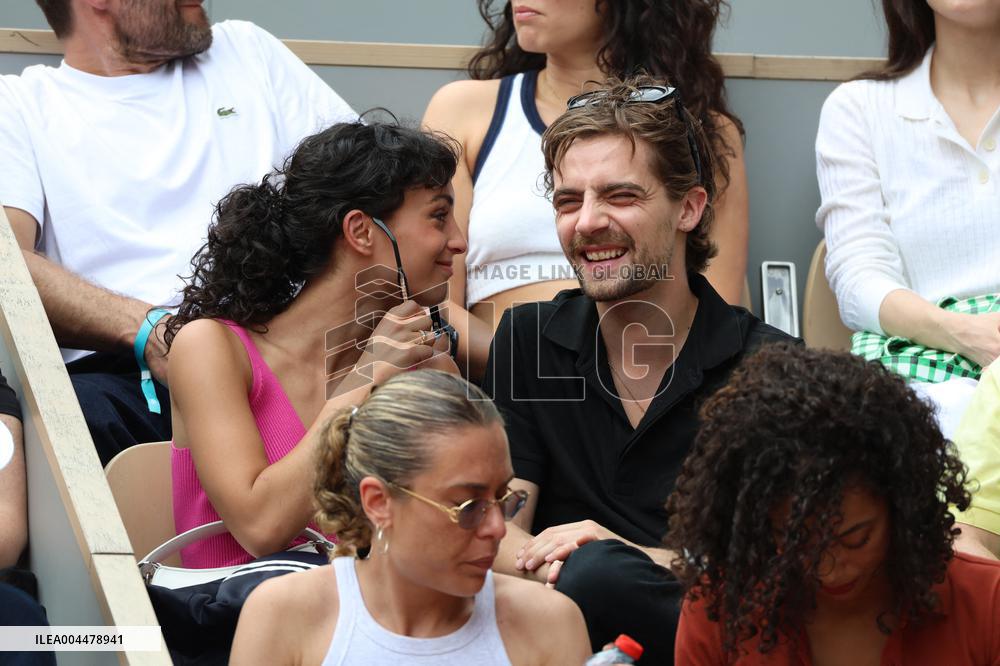 2025 French Open - Celebrities In Stands Day 7 NB