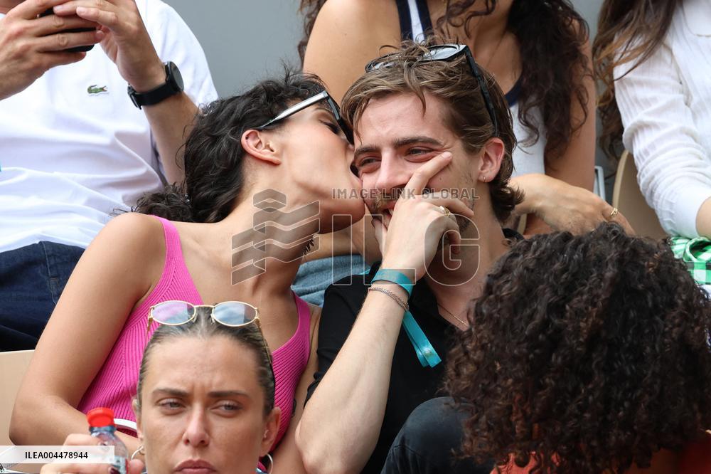 2025 French Open - Celebrities In Stands Day 7 NB