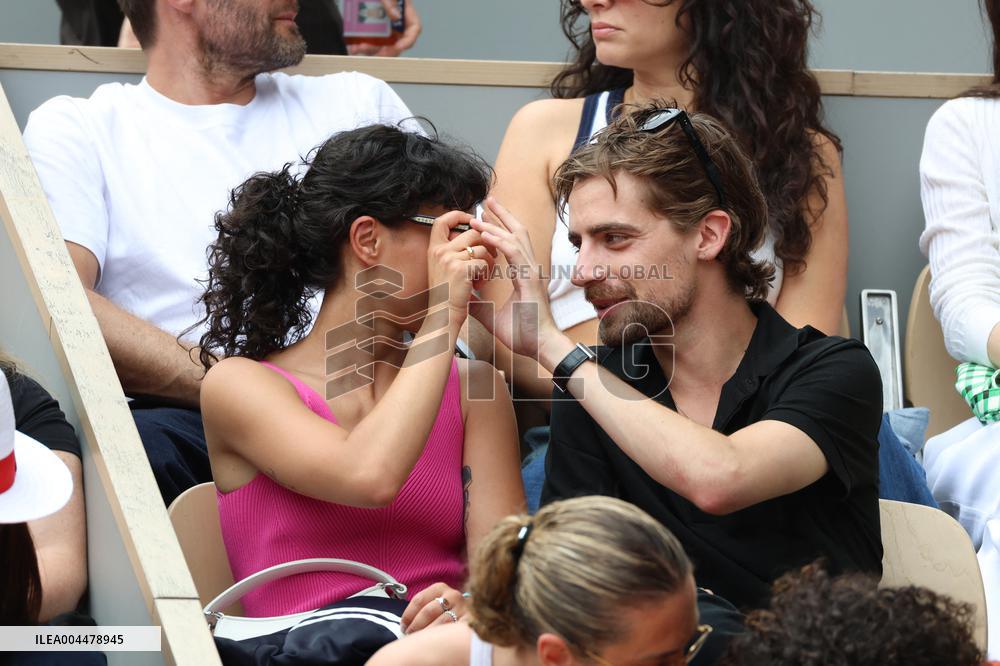 2025 French Open - Celebrities In Stands Day 7 NB