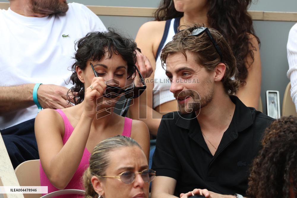 2025 French Open - Celebrities In Stands Day 7 NB
