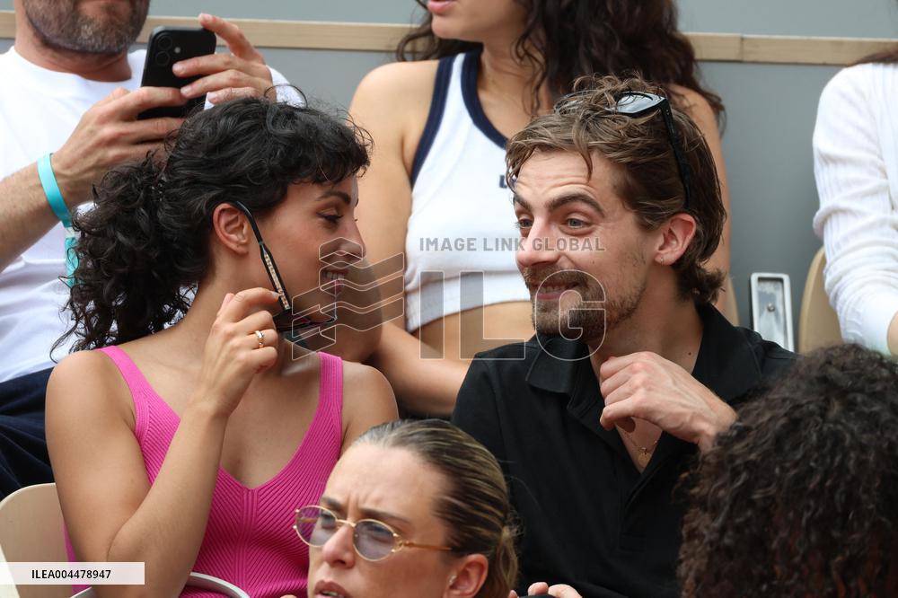2025 French Open - Celebrities In Stands Day 7 NB