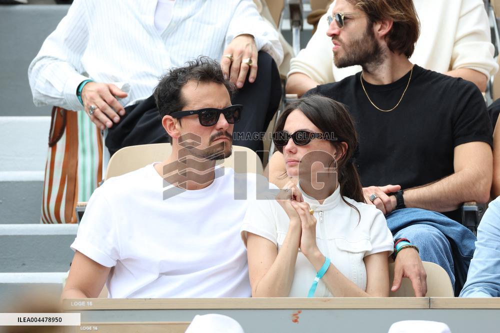 2025 French Open - Celebrities In Stands Day 7 NB
