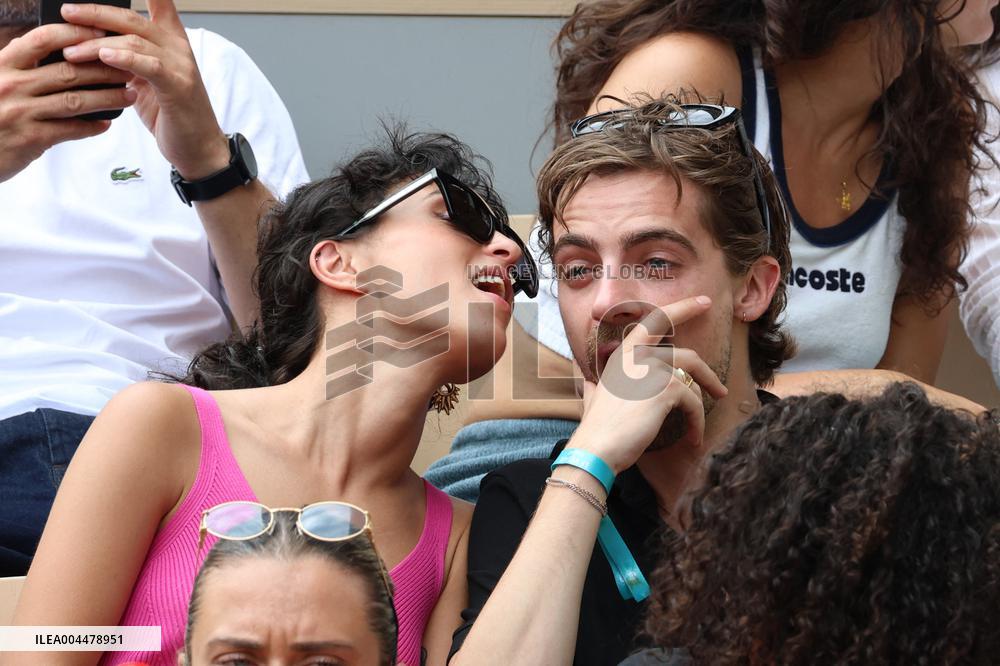 2025 French Open - Celebrities In Stands Day 7 NB