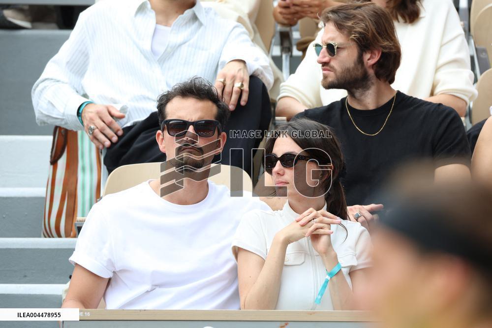 2025 French Open - Celebrities In Stands Day 7 NB