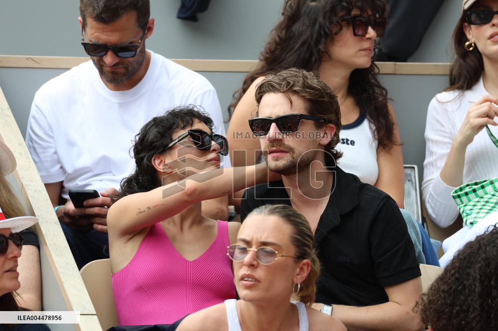 2025 French Open - Celebrities In Stands Day 7 NB