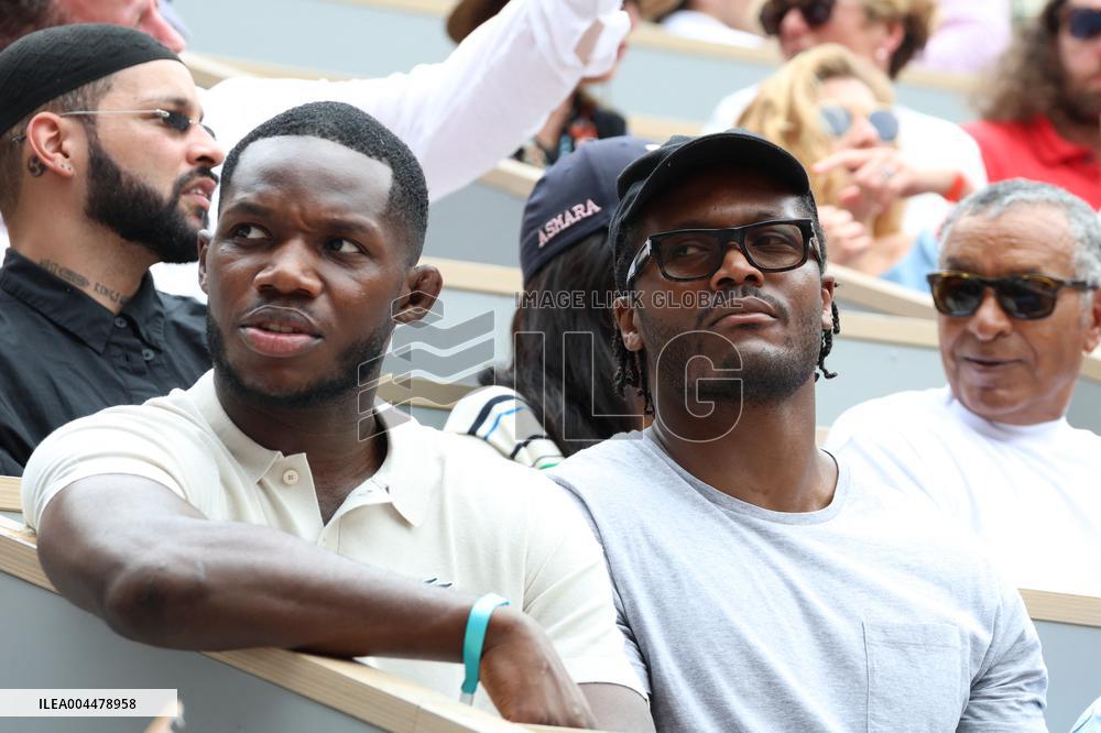 2025 French Open - Celebrities In Stands Day 7 NB