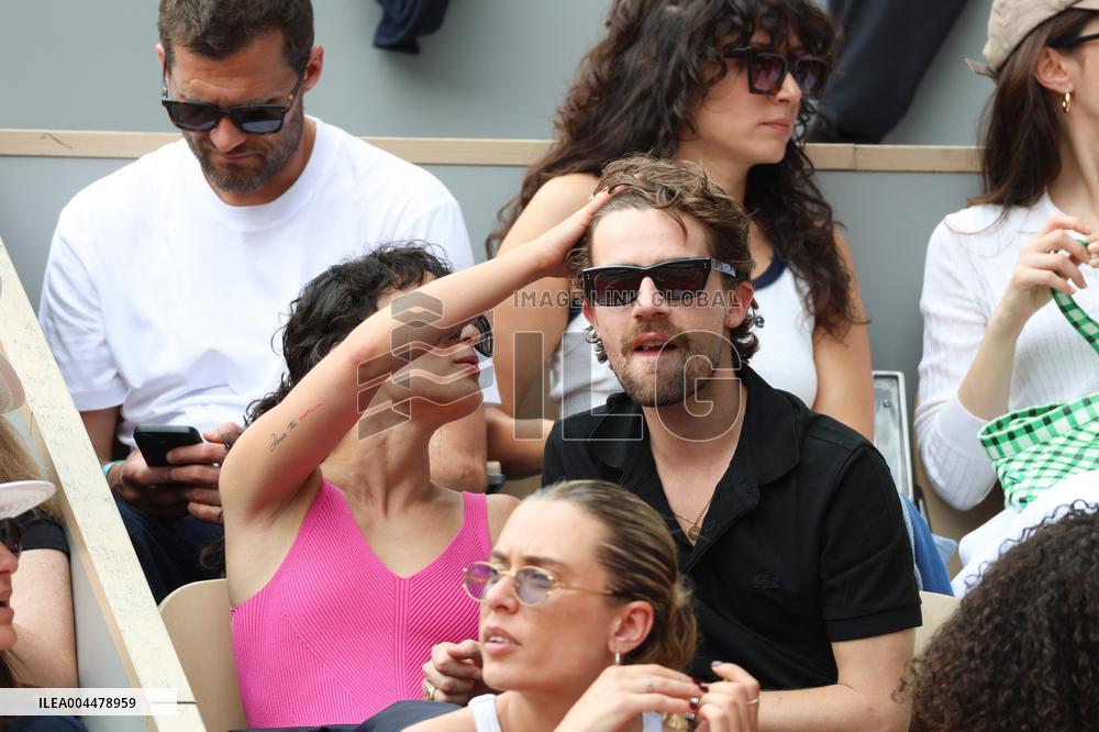 2025 French Open - Celebrities In Stands Day 7 NB