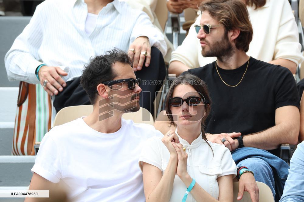 2025 French Open - Celebrities In Stands Day 7 NB