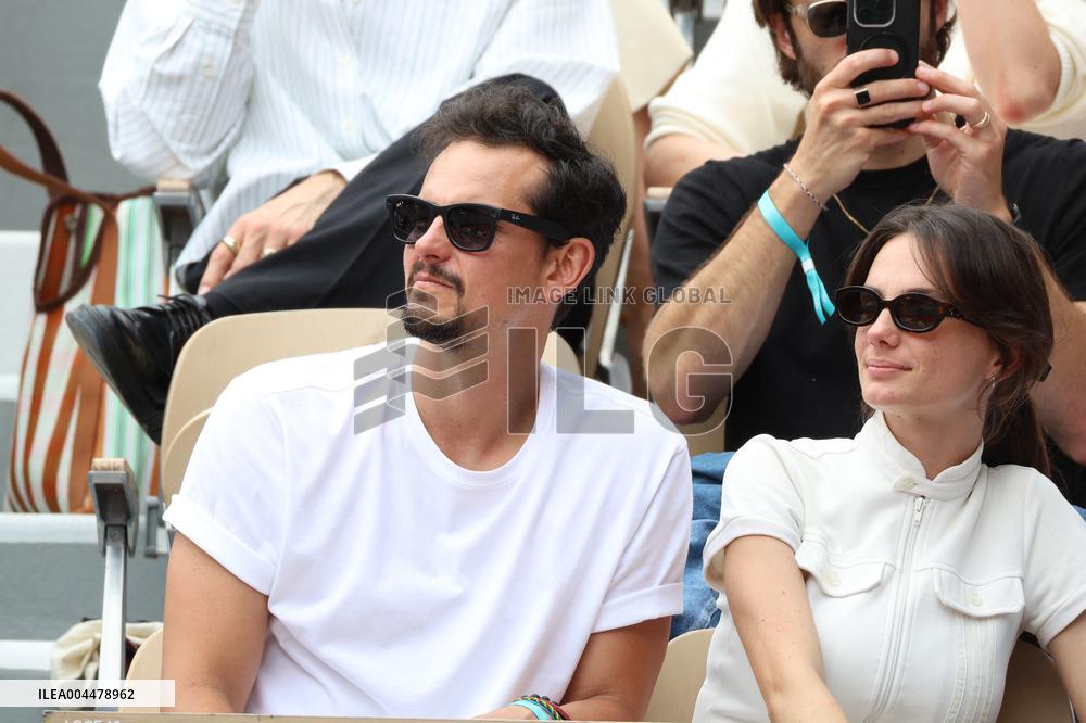 2025 French Open - Celebrities In Stands Day 7 NB