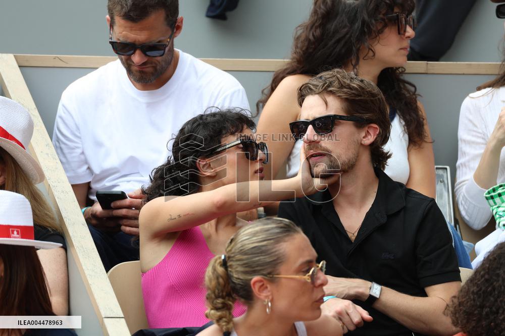 2025 French Open - Celebrities In Stands Day 7 NB