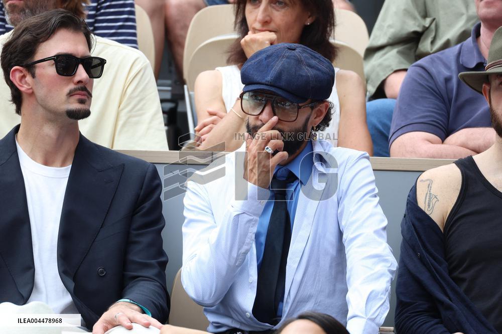 2025 French Open - Celebrities In Stands Day 7 NB