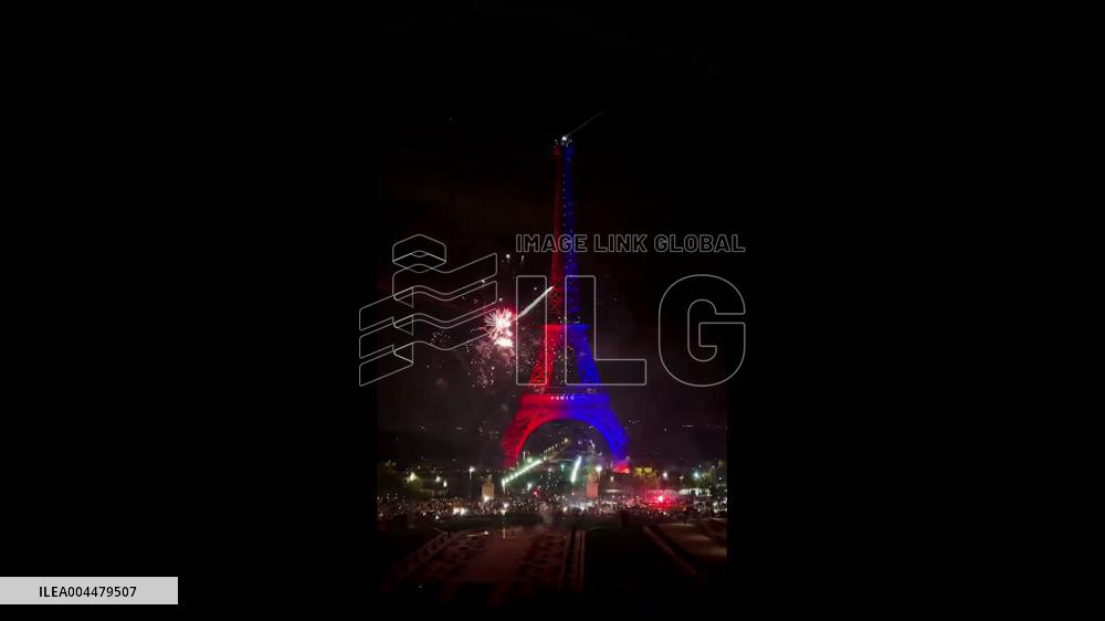 France: Eiffel Tower Glows Red and Blue as PSG Clinch First Champions League Title