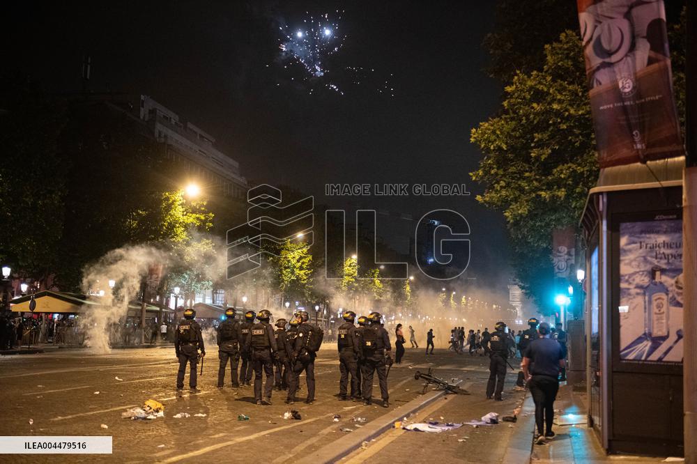 Clashes Between PSG Fans And The Police - Paris