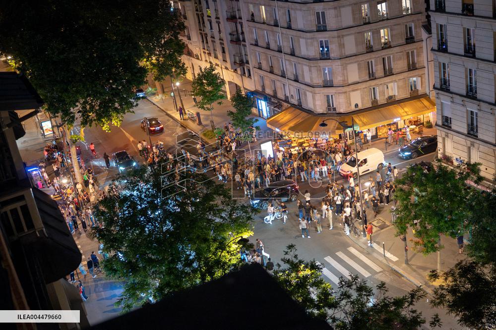 PSG Fans Celebrate Victory - UEFA Champions League Final - Paris