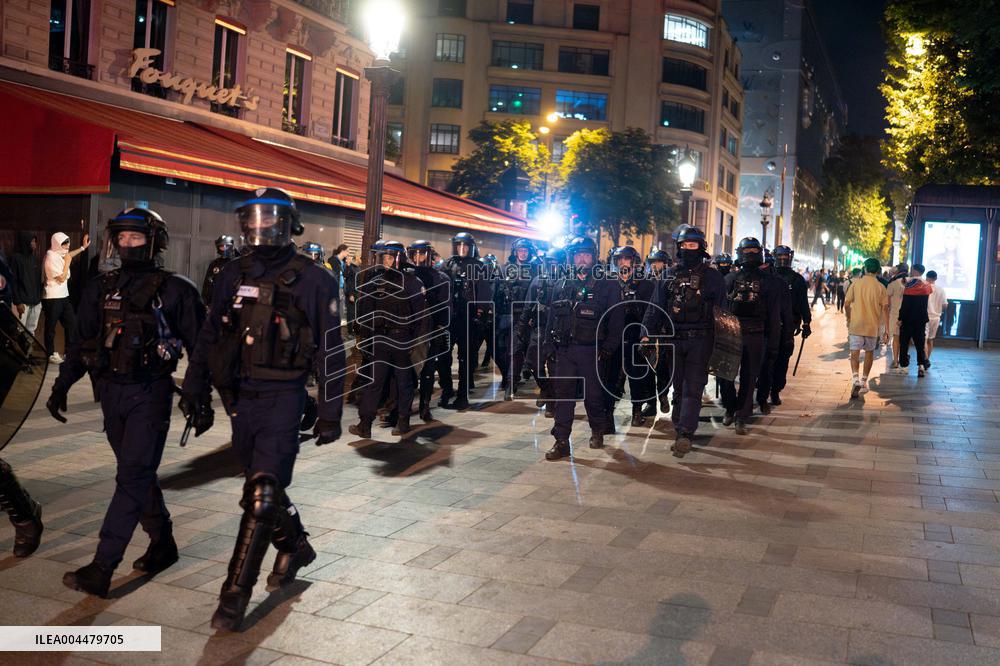 Clashes Between PSG Fans And The Police - Paris
