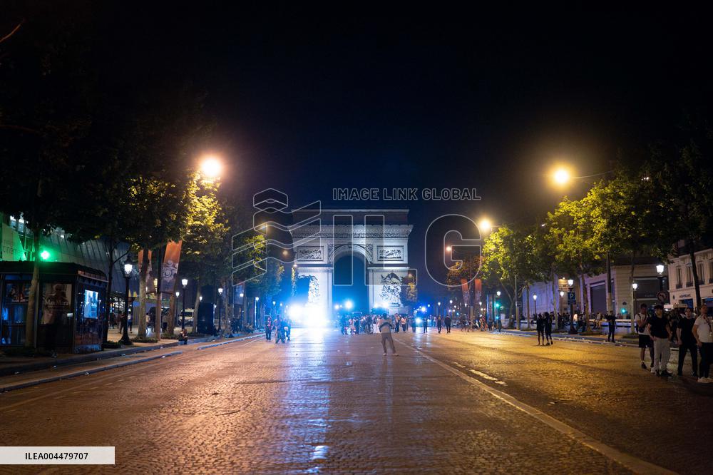 Clashes Between PSG Fans And The Police - Paris