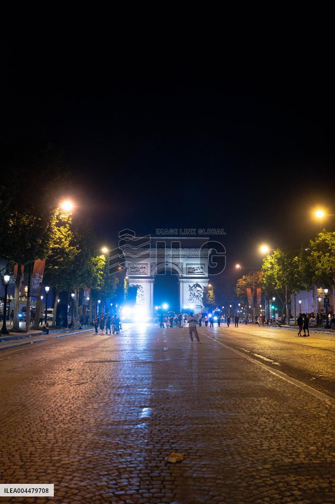 Clashes Between PSG Fans And The Police - Paris