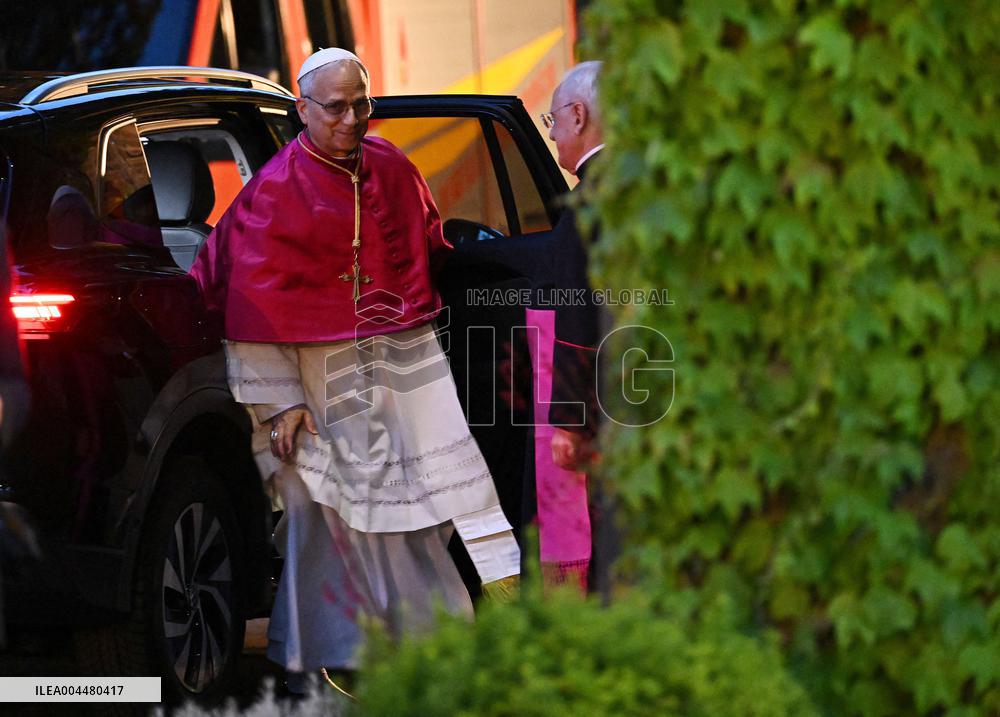 Pope Leo XIV at Rosary In The Vatican Gardens