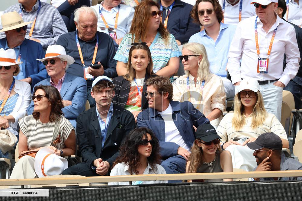 2025 French Open - Celebrities In Stands Day 8 NB