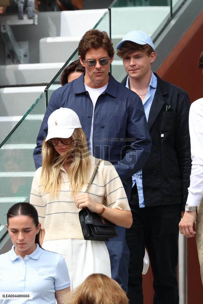 2025 French Open - Celebrities In Stands Day 8 NB